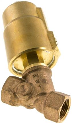 Schrägsitzventil Messing, G 3/4", geschlossen, Standard