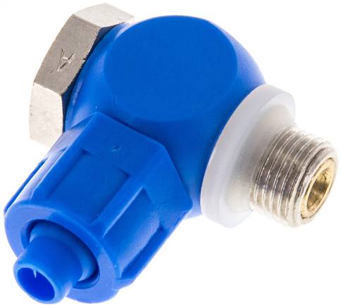 Drosselrückschlagventil G 1/8"-8 x 6mm, zuluftregelnd (A), Kunststoff