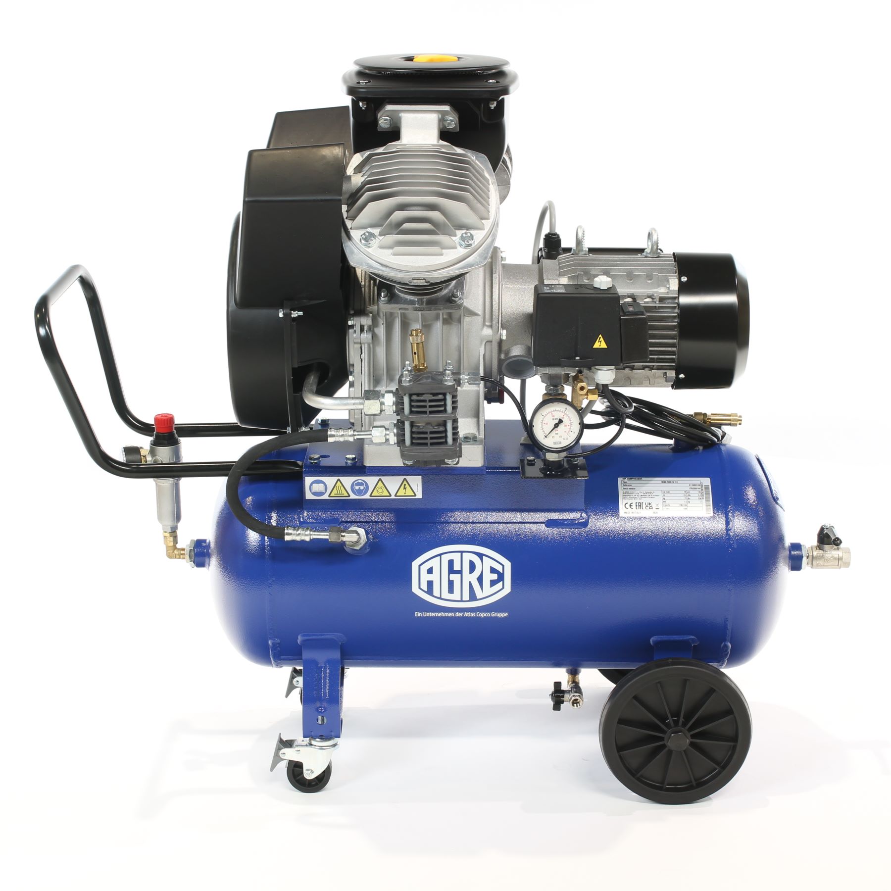 AGRE Industrie-Kolbenkompressor Typ BOSS 5000 W 2.0 fahrbar, 4116002196