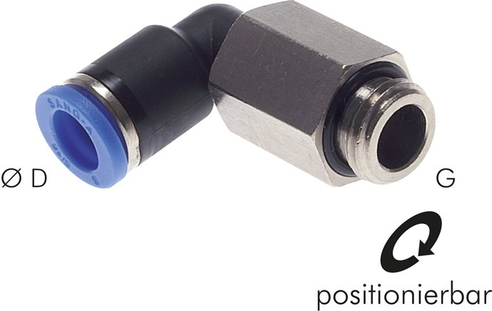 Winkel-Steckanschluss, lang G 1/2"-10mm, IQS-Standard