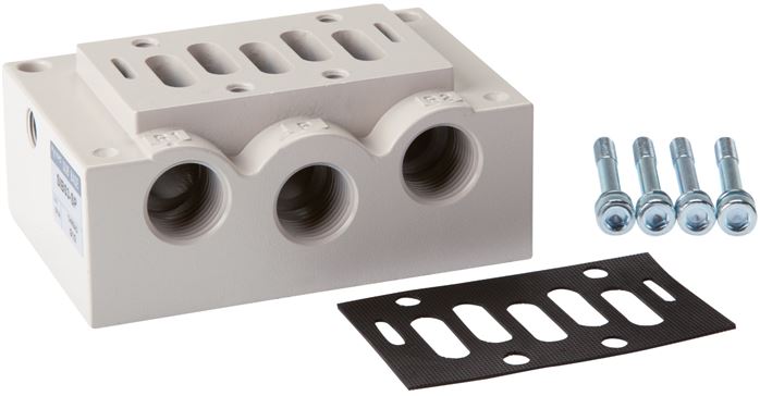 Anschlussplatte ISO 5599-1 Größe 2, G 1/2"