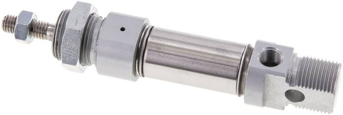 ISO 6432-Zylinder, einfachwirkend, Kolben 20mm, Hub 10mm