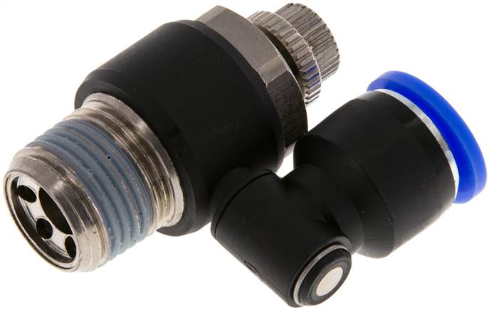 Drosselrückschlagventil R 1/2"-12mm, abluftregelnd