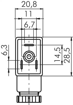 Magnetspule 48 V=, Bauform N, Steckergröße 1