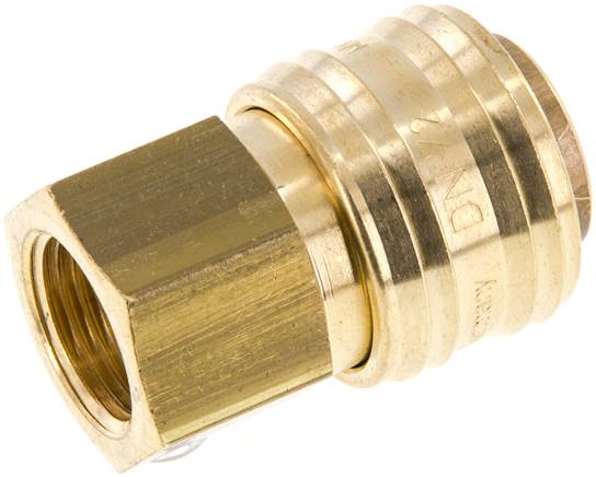 Schnellkupplung (NW7,2) G 3/8"(IG), Messing, mit FKM-Dichtungen