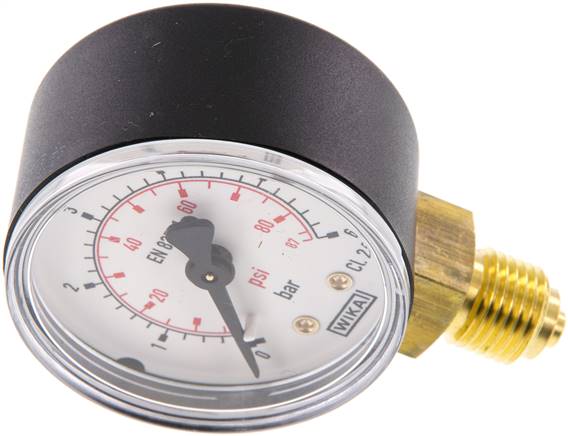 Manometer senkrecht (KU/Ms), 50mm, 0 bis 6 bar, G 1/4"