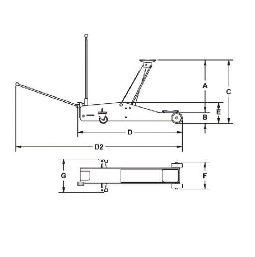8951082050 Wagenheber hydraulisch 5t RH501 RH501