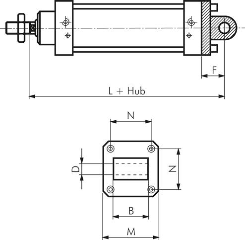 ISO 15552-Laschenschwenkbefestigung 32 mm, Aluminium