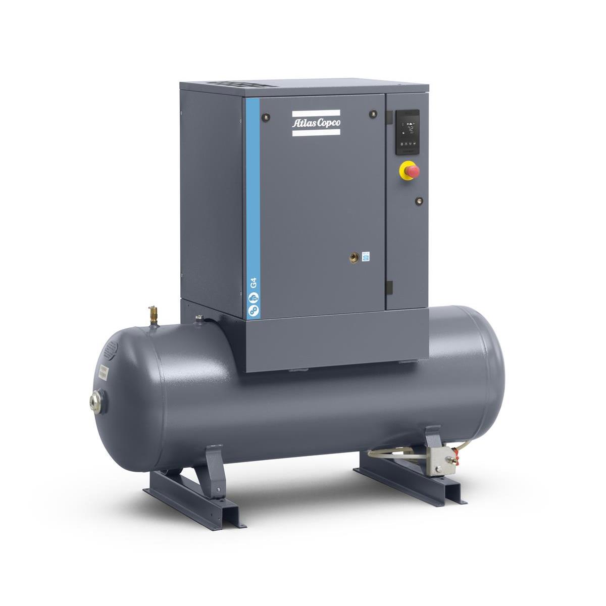 Atlas Copco Schraubenkompressor G 4 P -10 bar DOL inkl. Behälter