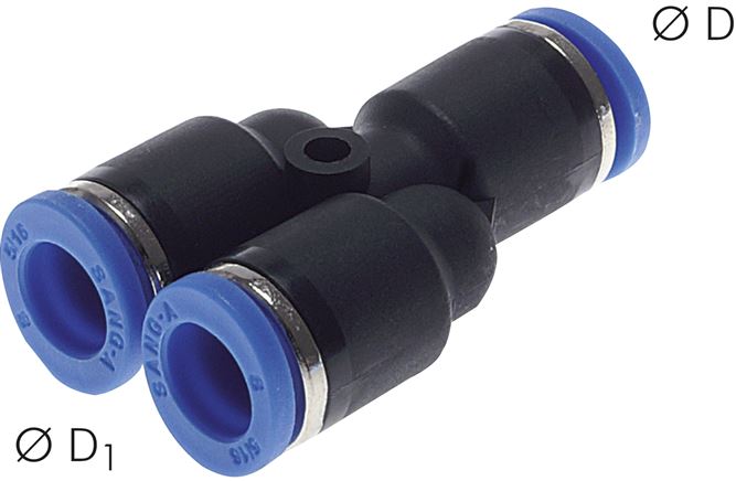 Y-Steckanschluss 6mm-4mm, IQS-Standard