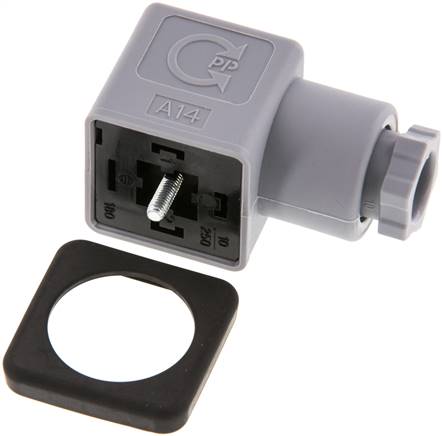Stecker Größe 3 (DIN/EN-A), grau ST 03 G