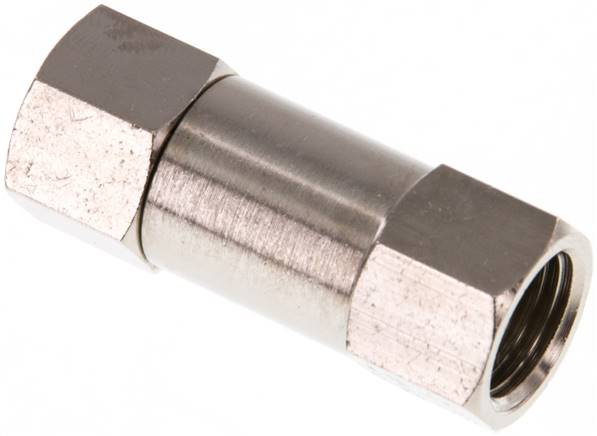 Rückschlagventil, G 1/4", PN 10, Messing vernickelt