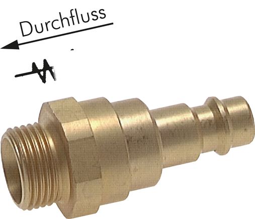 Kupplungsstecker (NW7,2) G 1/2"(AG) mit Rückschlagventil