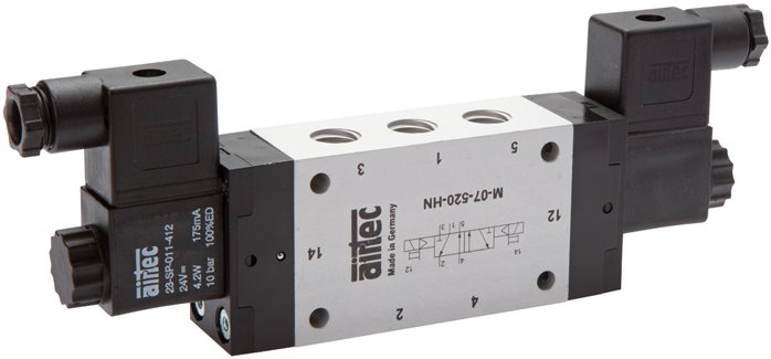 5/2-Wege Magnetimpulsventil, G 1/4", 230 V AC (ATEX), 2 -10 bar