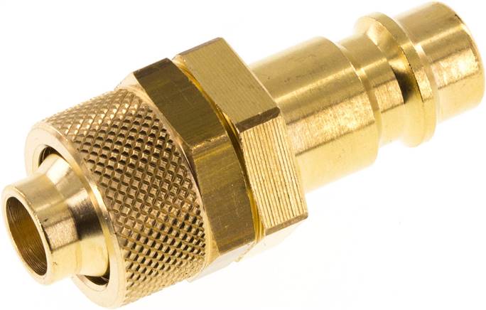 Kupplungsstecker (NW7,2) 12x9mm Schlauch, Messing