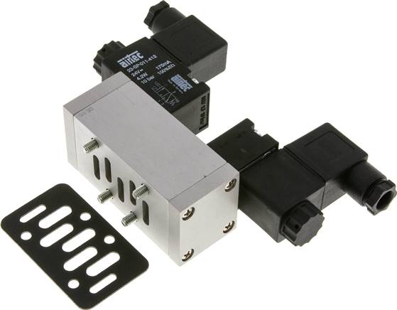 ISO-Ventil (Größe 1), 5/3-Wege Mittelstellung geschlossen, 24 V=