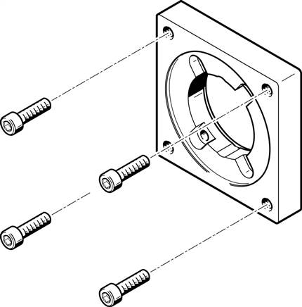 FESTO EAMF-A-38A-57A (560692) Motorflansch