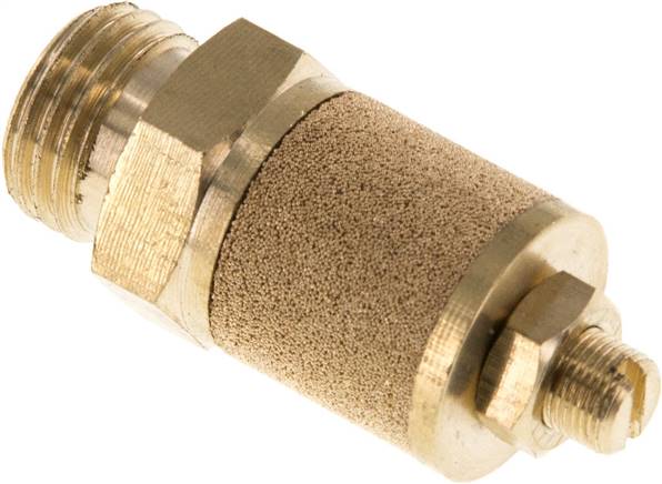 Drosselschalldämpfer G 1/4", Messing