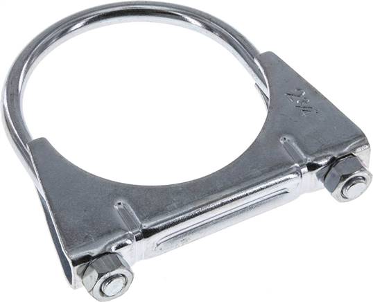 Bügelschelle komplett, 70mm, Stahl verzinkt