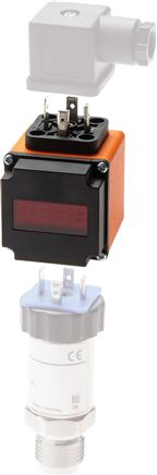 LED-Aufsteckanzeige f. Messumformer, Schaltausgang (PNP, max. 90 mA, programmier