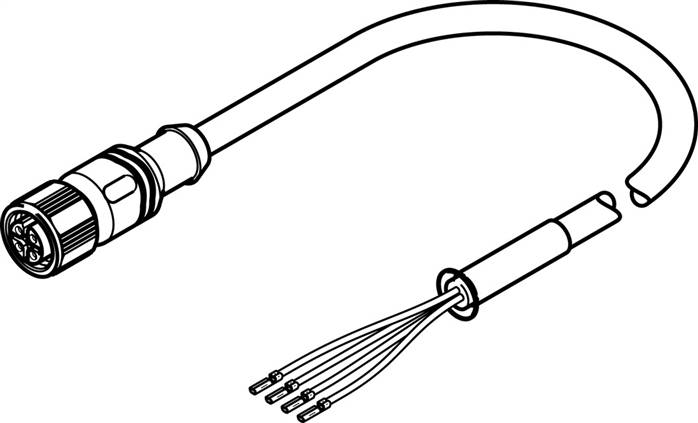 FESTO NEBM-M12G4-RS-15-N-LE4 (571907) Motorleitung