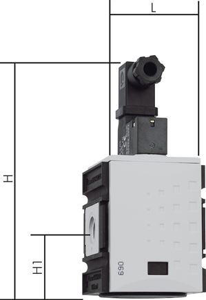 FUTURA 3/2-Wege Magnetventil (NC), G 1/4", 115 V AC, Futura 1