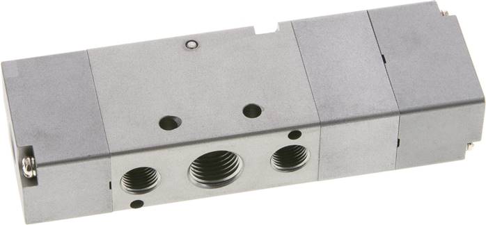 5/3-Wege Pneumatikventil, Mittelstellung geschlossen, G 1/4" (Pilot u. Abluft G