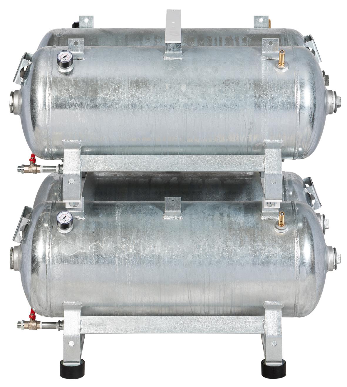 Druckluftbehälter 4x 90 lt, 10 bar, Stahl verzinkt, AD 2000 ,DF72814