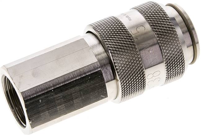 Schnellkupplung (NW15) G 3/4"(IG), Messing vernickelt