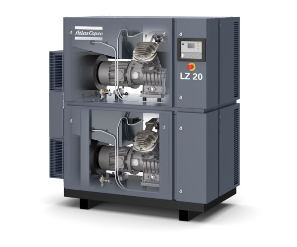 Atlas Copco Kolbenkompressor LFS 20 - 10 bar auf Grundrahmen