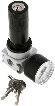 MULTIFIX Druckregler für Wasser, G 1/4", 0,1 - 3bar, BG 0, abschließbar