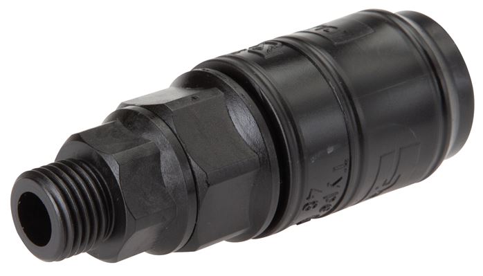 Schnellkupplung (NW7,2) G 1/2", POM (AG)