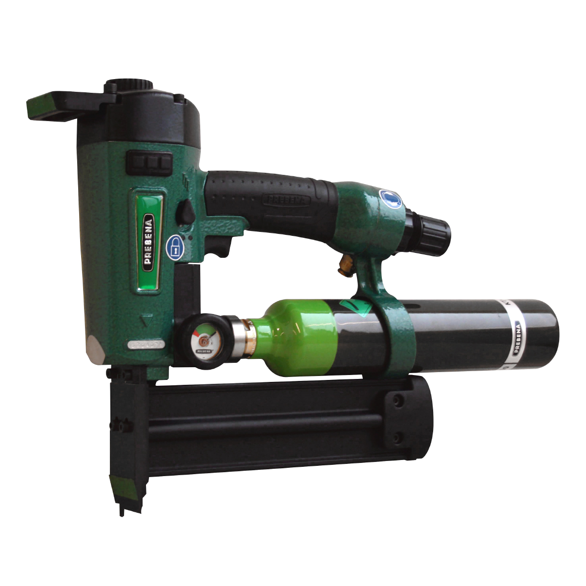 Druckluftnagler PKT-2-J50SD-SVN mit DL-Kartusche KT-1000 in metaBox