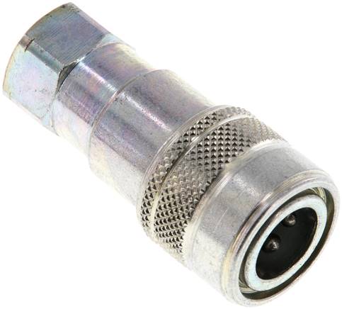 Hydraulikkupplung ISO 7241-1B, Muffe, NPT 1/8"(IG), Stahl
