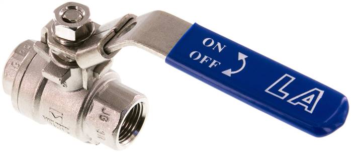 Edelstahl-Kugelhahn, Eco-Line leicht, G 1/4", 0 bis 63bar