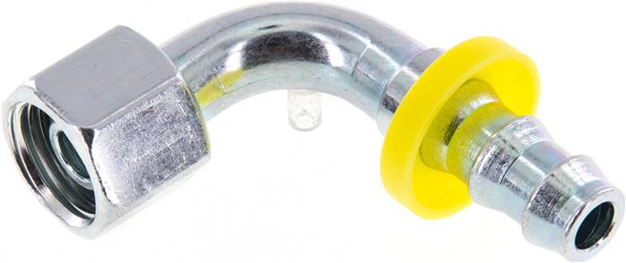 90°-Steckanschluss 10 L Überwurfmutter, 9,5mm GSP-Schl