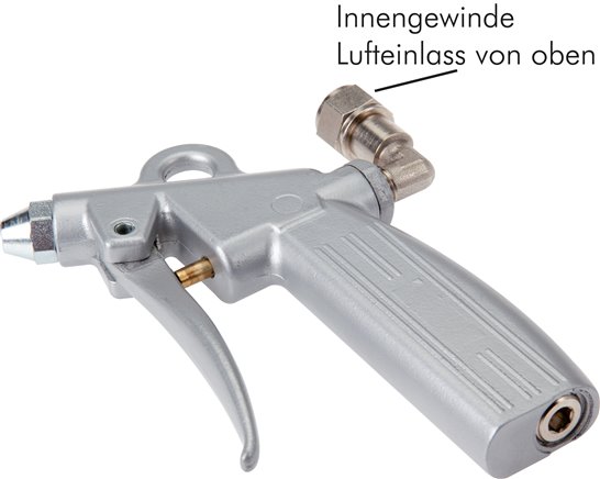 Alu Ausblaspistole für Schlauchzug, G 1/4" (IG)