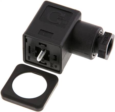 Stecker Größe 3 (DIN/EN-A), schwarz ST 03 H