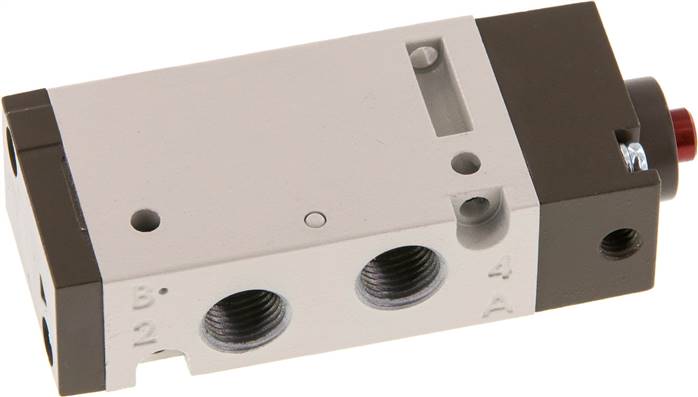 5/2-Wege Pneumatikventil, G 1/8" (Pilot M5), Federrückstellung