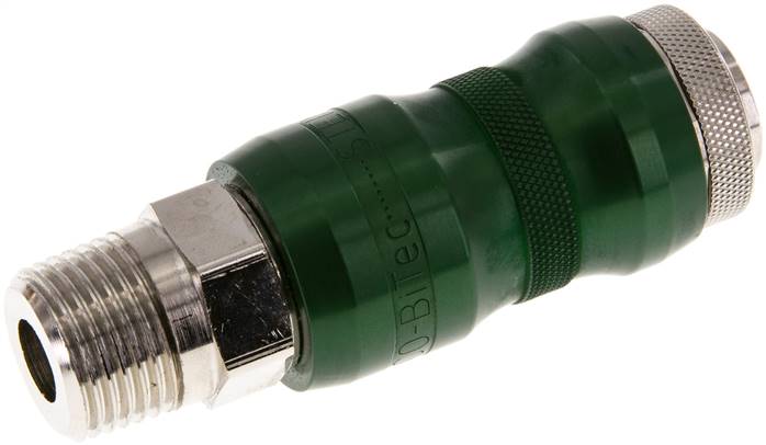 Sicherheits-Schnellkupplung (NW7,2) R 1/2"(AG) m. HSV