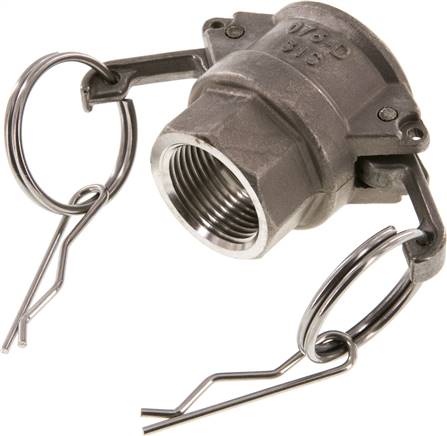 Kamlock-Kupplung (D) Rp 3/4"(IG), Edelstahl (1.4408)