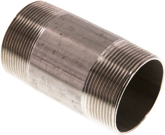 Rohrdoppelnippel R 2"-100mm, 1.4571