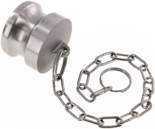 Kamlock-Verschlussstecker (DP) 1-1/2", Edelstahl (1.4408)