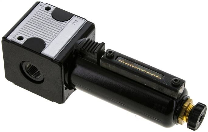 MULTIFIX Filter, G 1/4", Baur. 1, Metallbehälter mit Sichtrohr, Metallbehälter