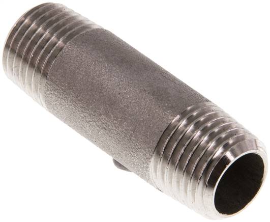 Rohrdoppelnippel R 1/4"-40mm, 1.4571