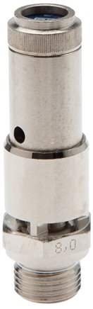 TÜV-Sicherheitsventil G 1/2" (DN10), 6,00 bar, Messing vernickelt