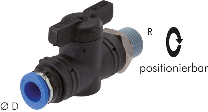 Absperrhahn R 3/8"-8mm, IQS-Standard