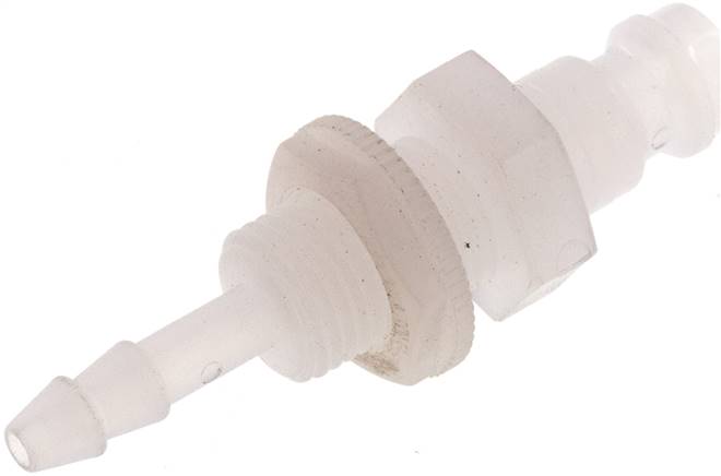 Schott-Kupplungsstecker (NW5) 4mm Schlauch, PVDF