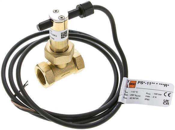 Prallscheiben-Durchflusswächter G 1/2", Messing