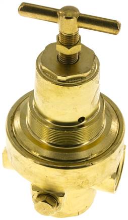 Druckregler, Messing, G 1/2", 0,1 - 1,5bar (nicht rücksteuerbar)